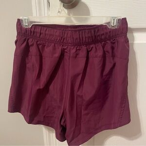 Women’s Burgundy Athletic Shorts